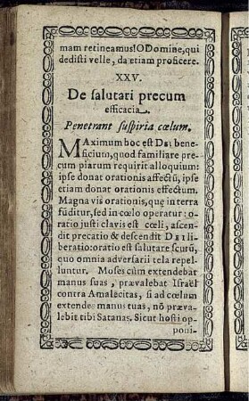XXV. De salutari precum efficacia