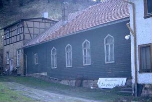 Saal der Gaststätte "Grüner Baum"