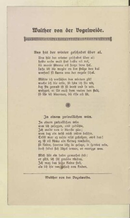 Walther von der Vogelweide