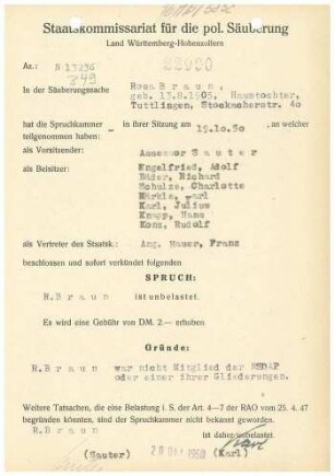 Braun, Rosa