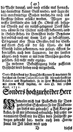 Sonders hochzuehreder Herr