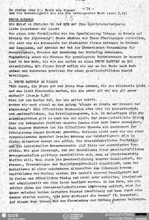 Neues Handeln