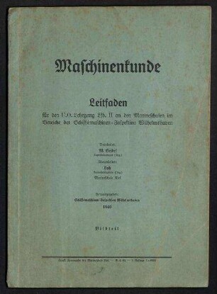 Maschinenkunde