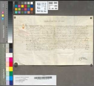 Papst Innozenz XII. gewährt allen Mitgliedern der Bruderschaft Devotionis domini nostri Jesu Christi in cruce moribundi ac bb. virginis Mariae ejus genitricis dolorosae in der Jesuitenkirche in Coesfeld einen Sündenablaß. Datum Romae apud S. Mariam majorem.
