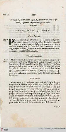 Praelectio quinta