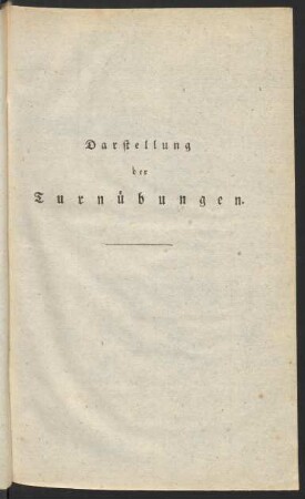 Darstellung der Turnübungen