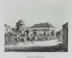Großstädteln, Rittergut, Litho. aus: Album der Rittergüter