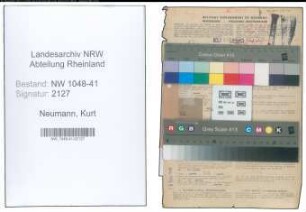 Entnazifizierung Kurt Neumann , geb. 08.12.1902 (Polizist)