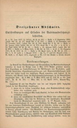 Dreizehnter Abschnitt