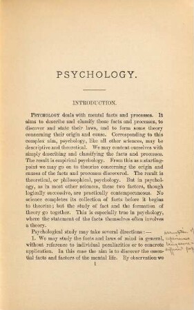 Introduction to psychological theory