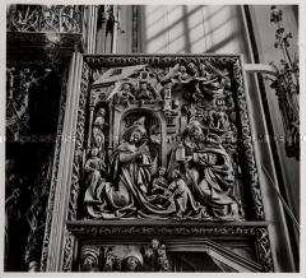 Kefermarkt, Pfarrkirche, Altar, rechter Flügel, oberes Bild (Anbetung)