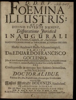 Foemina illustris