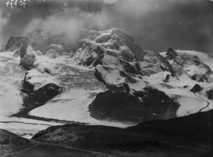 Breithorn und Gornergrat : Schneelandschaft mit dem Breithorn und Gornergrat