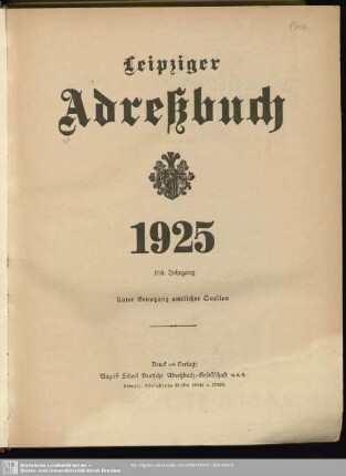104.1925: Leipziger Adreß-Buch