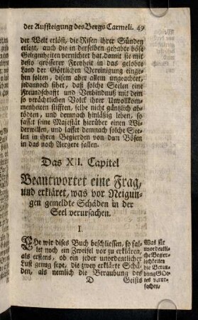 49-59, Das XII. - XIII. Capitel