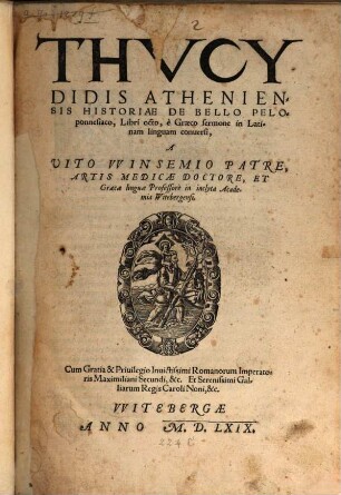 Thucydidis Atheniensis Historiae de bello Peloponnesiaco libri octo