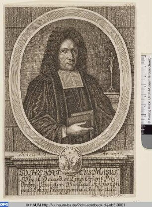 Johann Heinrich Majus im Alter von 53 Jahren