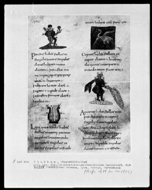Komputistisch-Astronomisches Sammelwerk — Bildseite mit vier Miniaturen, Folio 119recto