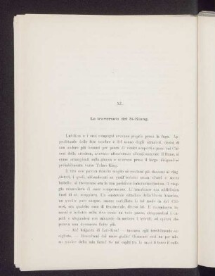 XI. La traversata del Si-Kiang.