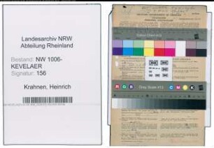 Entnazifizierung Heinrich Krahnen , geb. 01.04.1908 (Amtssekretaer)