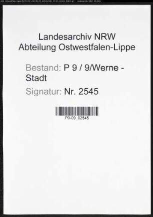 Heiratsregister Standesamt Werne