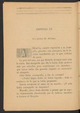 Capítulo XX - Los planes de Adriana