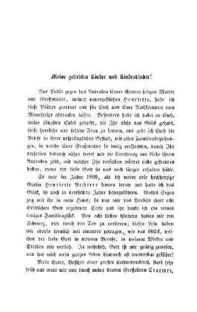Meine geliebten Kinder und Kindeskinder!