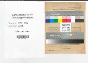 Entnazifizierung Kurt Murche , geb. 23.09.1900 (Architekt)