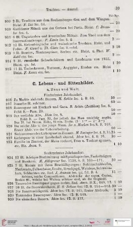 C. Lebens- und Sittenbilder (Nr. 916 - 2387)