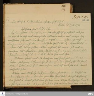 Brief von August Hermann Francke an Ernst August v. Sachsen-Weimar-Eisenach.