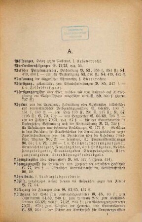 Alphabetisches Haupt-Sachregister zum Regierungsblatt (Jahrgang 1806 - 1873) sowie Gesetzblatt (1818 - 1871/72) und Gesetz und Verordnungsblatt (1874 - 1891 einschliesslich) für das Königreich Bayern : Nach dem Stande der Gegenwart bearbeitet v. H. Huber