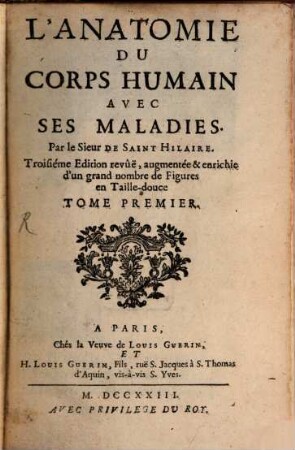L' anatomie du corps humain, 1
