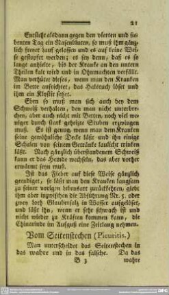 Vom Seitenstechen (Pleuritis.)