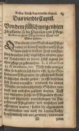 Das vierdte Capitl.
