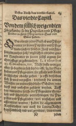 Das vierdte Capitl.