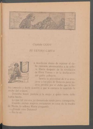 Capítulo LXXVI - Su última carta