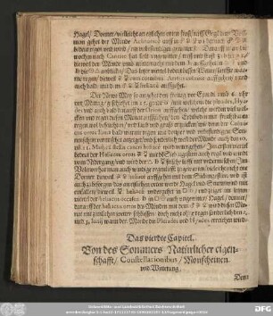 Das vierdte Capitel. Von des Sommers Natürlicher eigenschafft ...
