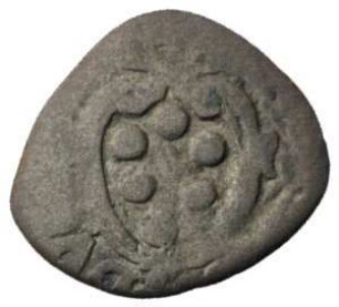 Fundmünze, Pfennig (einseitig), 15.-16. Jh.