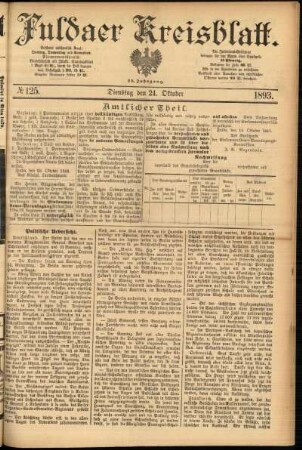 Ausgabe vom Dienstag, den 24. Oktober 1893.