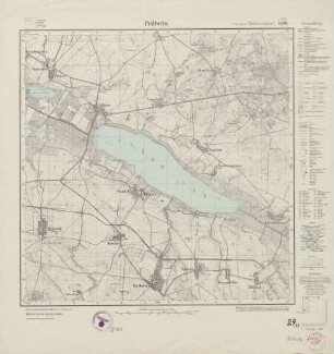 2856 (alte Nr.: 1409) Prillwitz, Meßtischblatt (4cm - Karte)