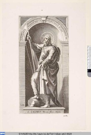 [St. Jakobus der Jüngere; S. Jacobvs minor filius Alphaei.]