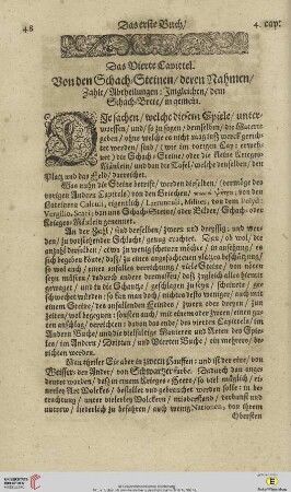 Das vierte Kapittel