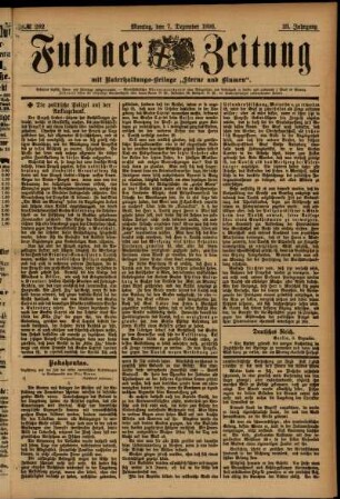 Ausgabe vom Montag, den 07. Dezember 1896.