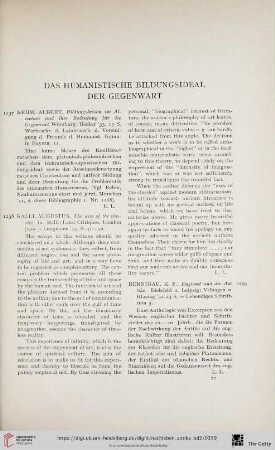 Das humanistische Bildungsideal der Gegenwart