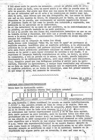 29-36, Lenguaje como Creacion/ Repeticion, 22-III- 1973