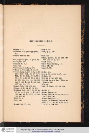 Personenverzeichniß