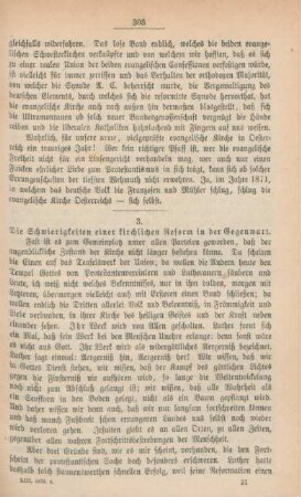 303[295]-307[299] Die Schwierigkeiten einer kirchlichen Reform in der Gegenwart
