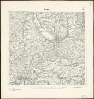 Meßtischblatt 2649 : Kettwig, 1894 : Kettwig. - Aufn. 1892. - 1:25000. - [Berlin]: Reichsamt für Landesaufnahme, 1894. - 1 Kt.