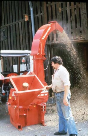Fotografie: Energietechnik, Energieerzeugung, Biomasse, Holzhacker, Holzhackschnitzel