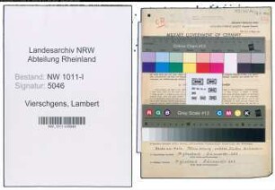 Entnazifizierung Lambert Vierschgens , geb. 18.10.1896 (Bauarbeiter)